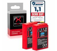 Baxxtar 2x BLS-5 Batteria 1100mAh 7.4V ricambio per Olympus BLS5 compatibile con Olympus OM-D E-M10 Mark II III IV Pen E-P3 E-PL2 E-PL3 E-PL5 E-PL6 E-P7 E-PL7 E-PL8 E-PL10 EPM1 EPM2