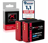 Baxxtar 2x DMW-BLG10E DMW-BLG10 Batteria 1000mAh compatibile con Panasonic Lumix DC GX9 G110 G100 TZ202 d TZ101 TZ99 TZ91 GF3 GF5 GX7 GX80 LX100 II ZS70 ZS110 Leica C D Lux DMWBLG10