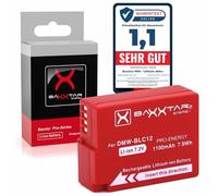 Baxxtar batteria DMW-BLC12 E (vero 1100mAh) Chip intelligente per Lumix DC FZ1000 II G91 DMC FZ2000 FZ1000 FZ330 FZ300 FZ200 GX8 G70 G80 G81 G7 G6 G5