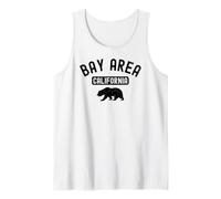 bay Area California Bear Retro San Francisco Beach 510 Canotta