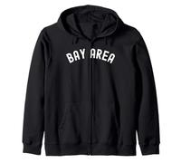 bay Area California Bear Retro San Francisco Beach 510 Felpa con Cappuccio