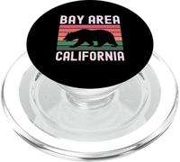 Bay Area California Bear Retro San Francisco Beach 510 Pier PopSockets PopGrip per MagSafe