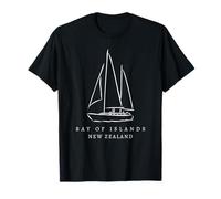 bay of Islands Nuova Zelanda Souvenir Yachting Group Uomini Bambini Maglietta