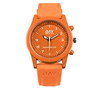 Bay watches - Orologio da donna e uomo arancione da polso analogico South Beach, striscia