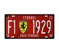 BAYABU Targa in metallo per auto enzo Ferrari Bar Pub Cafe Home Decor Retro Poster da parete 15,2 x 30,5 cm