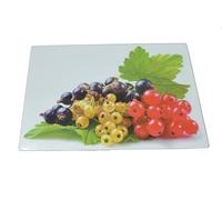 BAYAS (25 cm x 35 cm) Tagliere in vetro a forma di fruttiera, tagliere universale, BAYAS