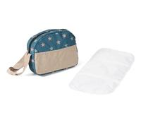 Bayer 2000-Bayer Chic 2000-Borsa fasciatoio, Accessori, Borsa per Bambole, Colore Stelline Turchese-Beige, 853-22