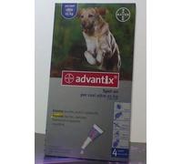 Bayer Advantix Spot-On Antiparassitario per Cani oltre 25 kg contro Zecche e Pulci