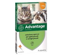 BAYER ANTIPARASSITARIO 'ADVANTAGE SPOT-ON' > 4 kg - 4 pipette ml 0,8