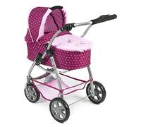 Bayer Chic 2000 637 29 Emotion all in, Carrozzina combinata 3 in 1, Fantasia a Pois con Fiori di Mora, Colore: Lilla e Rosa