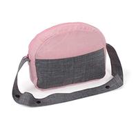 2000-Wickeltasche für Puppen, Puppenwickeltasche Bayer Chic 2000-Borsa fasciatoio, Accessori, Borsa per Bambole, Colore Melange Grigio, Rosa, 853 15