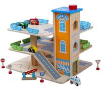 Bayer Chic 2000 - Ampio parcheggio per bambini in legno - garage auto - garage con accessori, garage con ascensore