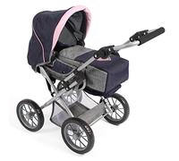 Bayer Chic 2000-bayer Passeggino Combinato per Bambole Leni, Colore Grigio, Blu Marino, 64 x 37 x 68 cm, 560 26