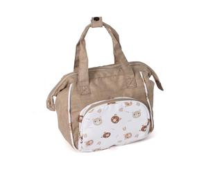 Bayer Chic 2000 - Borsa fasciatoio per bambole, per bambole, accessori per bambole, borsa per bambole, orsetti, beige