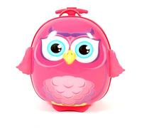 Bayer Chic 2000 Bouncie Kinder-Trolley mit 3D-Eulen-Motiv Valigia per bambini, 40 cm, 20 liters, Rosa (Pink)