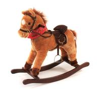 Bayer Chic 2000 - Cavallo a dondolo da cowboy, con suono, marrone