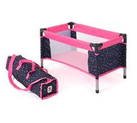 Bayer Chic 2000-Lettino da Viaggio per Bambole, Colore Coriandoli Rosa, Large, 652-84