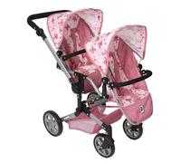 Bayer Chic 2000® Linus Duo - Passeggino per bambole pieghevole, con manico regolabile da 50 a 82 cm, per bambole fino a 50 cm, 4-8 anni