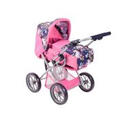 Bayer Chic 2000 - Passeggino per bambole Leni, 2 in 1 con borsa per il trasporto estraibile, unicorno, rosa navy, 560-43