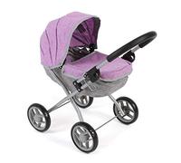 Bayer Chic 2000 Passeggino per Bambole Lilli, Piccolo Passeggino per Bambole, Colore: Viola Melange