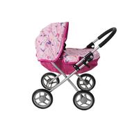 Bayer Chic 2000 - Passeggino per bambole Lilli, piccolo passeggino per le bambole più giovani, unicorno, rosa, 550-75
