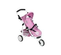 Bayer Chic 2000 - Passeggino per bambole, Lola, jogging, jogger, passeggino per bambole, jeans rosa, 612-62