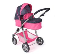 Bayer Chic 2000 - Passeggino per bambole Nele, passeggino combinato 2 in 1 per bambini dai 3 agli 8 anni, passeggino per bambole con navicella trasformabile, passeggino per bambole fino a 50 cm,