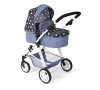 Bayer Chic 2000 - Passeggino per bambole Nele, passeggino combinato 2 in 1 per bambini dai 3 agli 8 anni, passeggino per bambole con navicella trasformabile, passeggino per bambole fino a 50 cm di