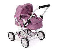 Bayer Chic 2000 - Passeggino per bambole Smarty, per bambini dai 2 anni in su, jeans rosa, 555-62, 56 x 37 x 56 cm