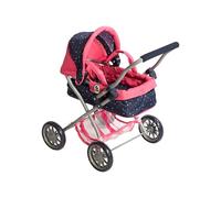 Bayer Chic 2000 - Passeggino per bambole Smarty, piccolo passeggino per bambini dai 2 anni in su, passeggino giocattolo, coriandoli, rosa