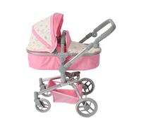 Bayer Chic 2000 - Passeggino per bambole Yolo 2 in 1 per bambini dai 3 agli 8 anni, passeggino per bambole fino a 52 cm, colore: rosa