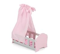 BAYER CHIC 2000 Poppenbed Puntos grey - Roze/lichtroze