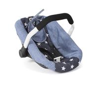 Bayer Chic 2000 - Seggiolino auto per bambole, per bambole, accessori per bambole, seggiolino auto per bambole, asterisco navy, 45 x 31 x 32 cm