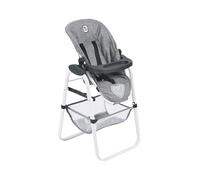 Bayer Chic 2000® Seggiolone per bambole - Jeans grigio - Regolabile e pieghevole - Marsupio posteriore e rete bagagli - Bambole fino a 50 cm - Accessori per bambole 3-8 anni