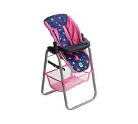 Bayer Chic 2000 - Seggiolone per bambole, mobili per bambole, accessori per bambole, farfalle, rosa navy, 655-33, piccolo