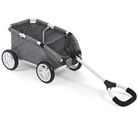 Bayer Chic 2000-Skipper, Piccolo Carrello per orsacchiotti e Bambole, Jeans, Colore Grigio, 46 x 30 x 29 cm, 660 76