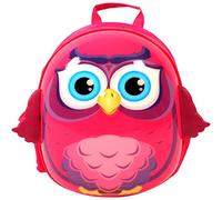 Bayer Chic 2000 Zaino Bouncie per bambini, motivo: gufi 3D, adatto per l'asilo, 35 cm, rosa