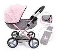 Bayer Design 12733AA Carrozzina per bambole Cosy, pieghevole, con borsa, cuscino e coperta