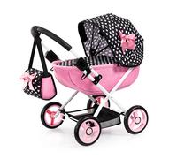 Bayer Design 12760AA Carrozzina per Bambole Cosy, Pieghevole, con Borsa, Cuscino e Coperta