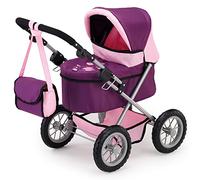 Bayer Design 13057AA Carrozzina per bambole, con borsa, pieghevole - Viola