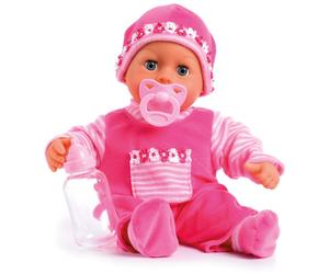 Bayer Design 15inch First Words Baby Doll (Pink)