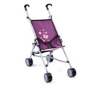 Bayer Design 30157AA Carrozzina per bambole Buggy, farfalla viola | Passeggino per bambole facile da guidare, salvaspazio, per le prime passeggiate con la bambola, per ragazze e ragazzi
