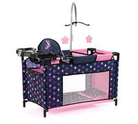 Bayer Design 62616AA letto multiplo con scomparto, seggiolone integrato, giostrina, accessori per bambole