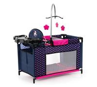 Bayer Design Letto per bambole 62654AA – multiplo con scomparto, seggiolone integrato, giostrina