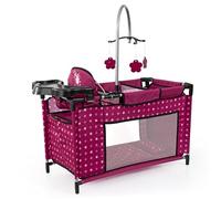 Bayer Design 62667AA letto multiplo con scomparto, seggiolone integrato, giostrina, accessori per bambole