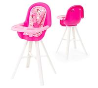 Bayer Design - 63300AD Seggiolone per Bambole con Cintura di Sicurezza Regolabile, Accessori bambola, mobili per bambola, Giocattolo, rosa, unicorno