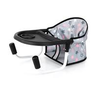 Bayer Design 65907AA Seggiolino da Tavolo per Bambole, con Vassoio Integrato, egolabile in Base alle Dimensioni del Piano del Tavolo, per Bambole Fino a 46 cm