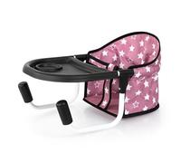 Bayer Design 65976AA Seggiolino da tavolo per bambole, con vassoio integrato, egolabile in base alle dimensioni del piano del tavolo, per bambole fino a 46 cm