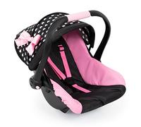 Bayer Design Design-67960AA 67960AA Seggiolino Auto per Bambole, Nero, Rosa, Bianco, Colore, Large