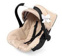 Bayer Design 67975AA Seggiolino per bambole, con tettuccio, maniglia regolabile, cintura di sicurezza, per bambole fino a 46 cm